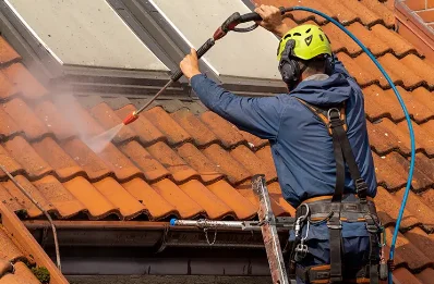 Démoussage et hydrofuge de toiture à Aurions-Idernes